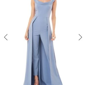 Kay Unger Anais Jumpsuit with skirt overlay